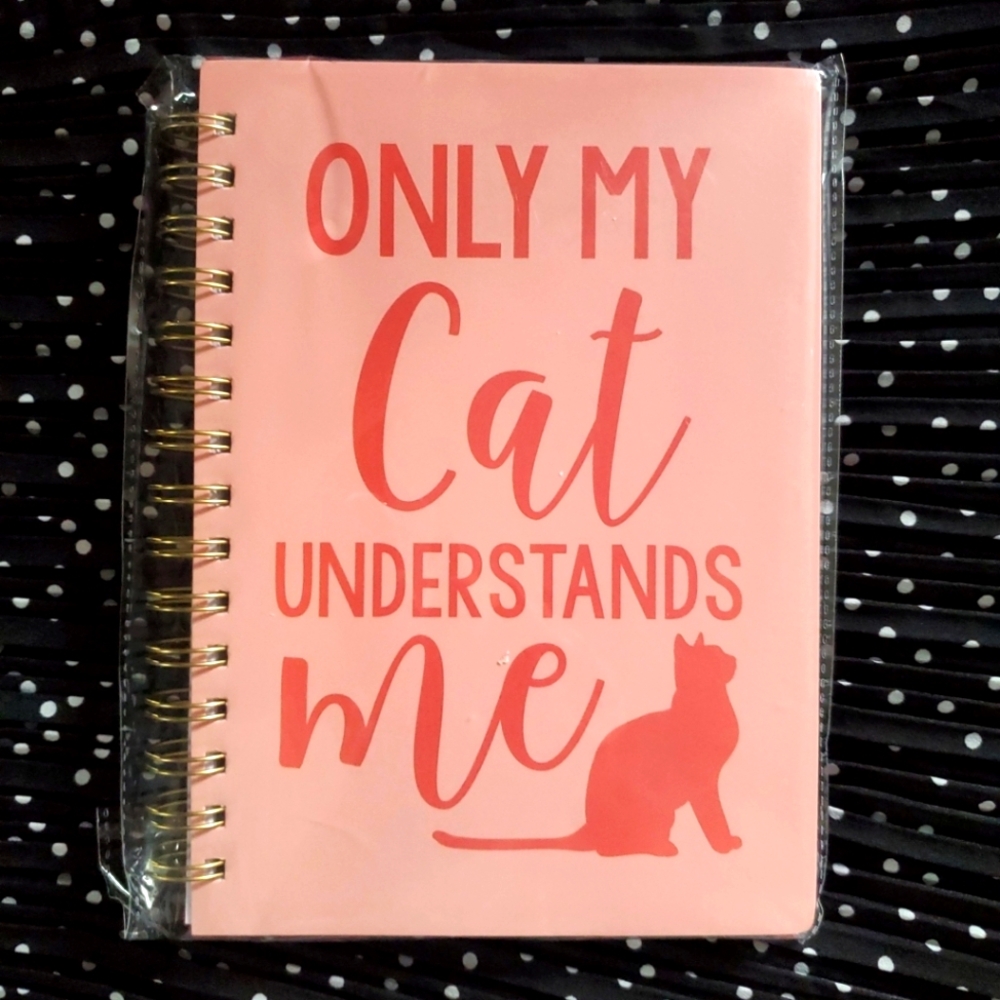 Pink Cat-Themed Notebook / Journal